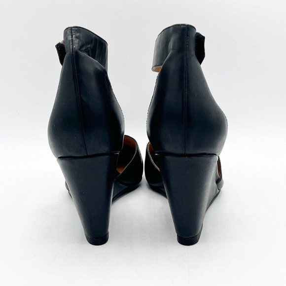 Jeffrey Campbell Tatum Wedge Heel Leather Ankle Strap Shoe - Picture 5 of 12